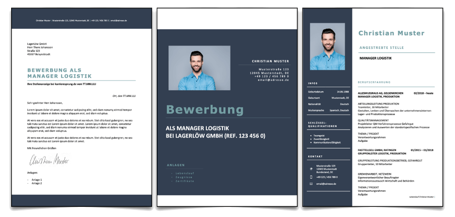 Komplette Bewerbung Set 12