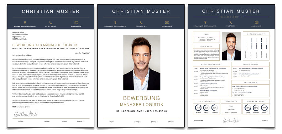 Komplette Bewerbung Set 21